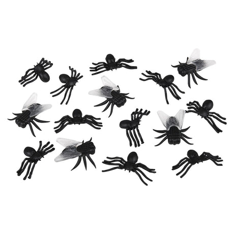 Fly and spider trick 12 pack Halloween novelty toys