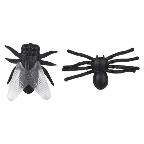 Fly and spider trick 12 pack Halloween novelty toys