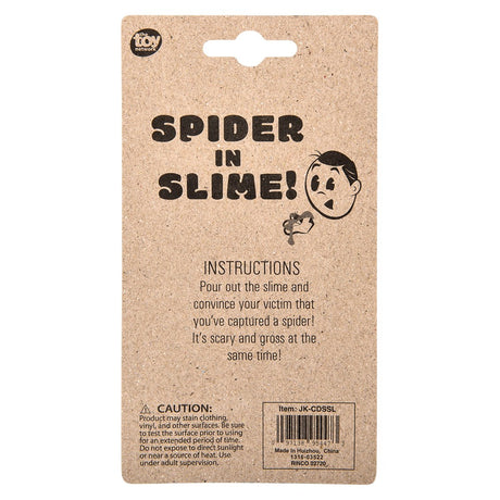 Horror spider slime toy 12 pack for Halloween parties