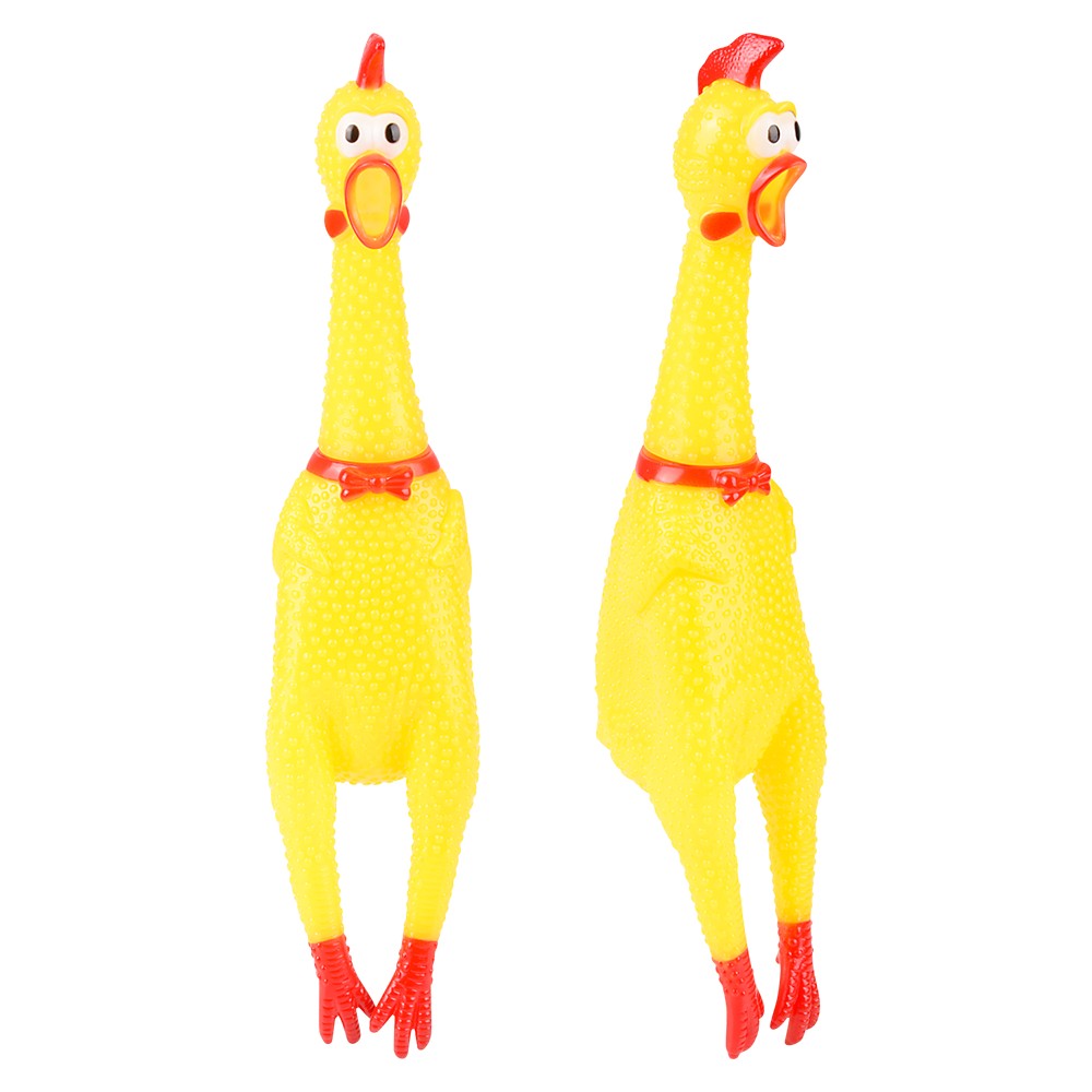 Screeching Chicken Squeeze Toy (1 DZ)