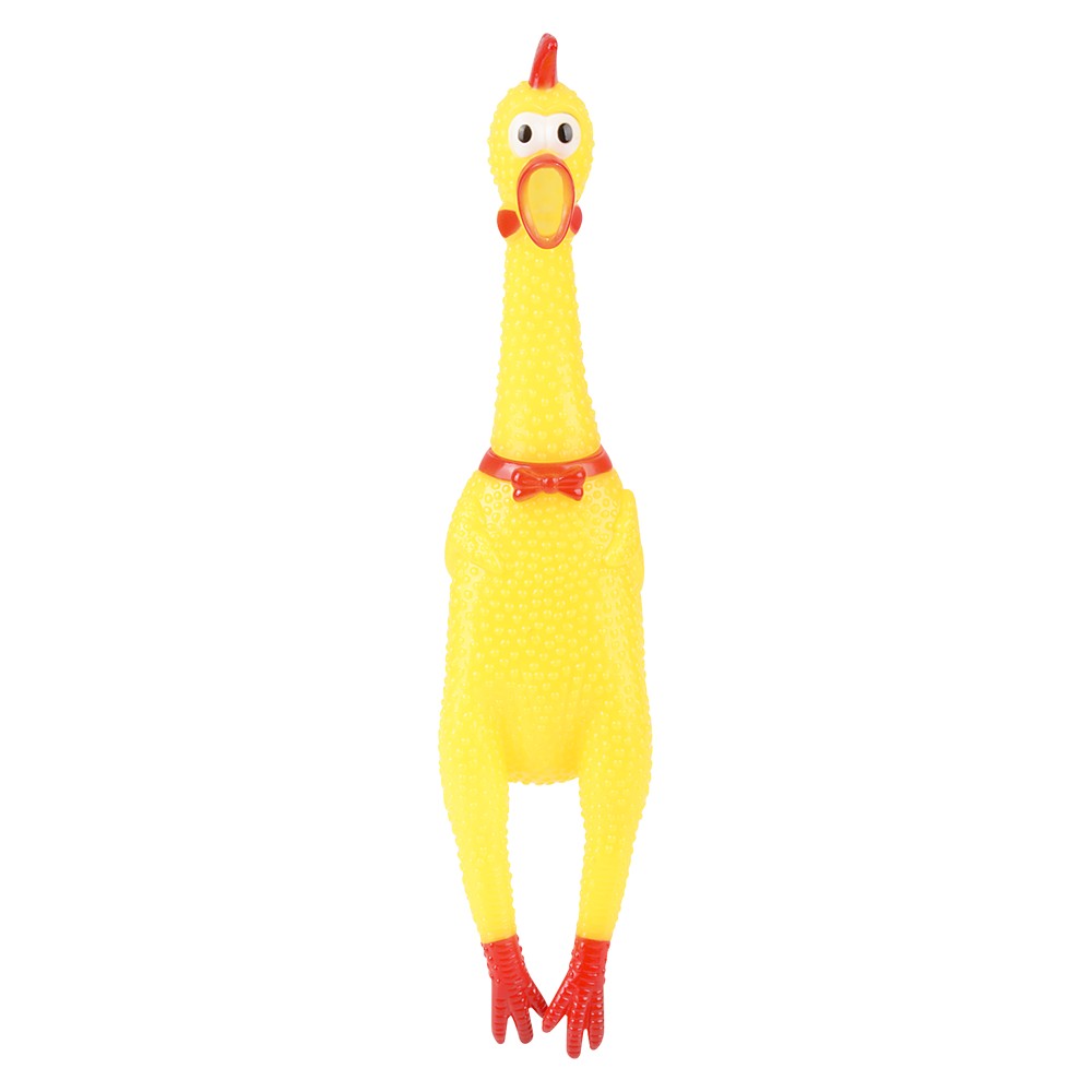 Screeching Chicken Squeeze Toy (1 DZ)