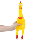 Screeching Chicken Squeeze Toy (1 DZ)