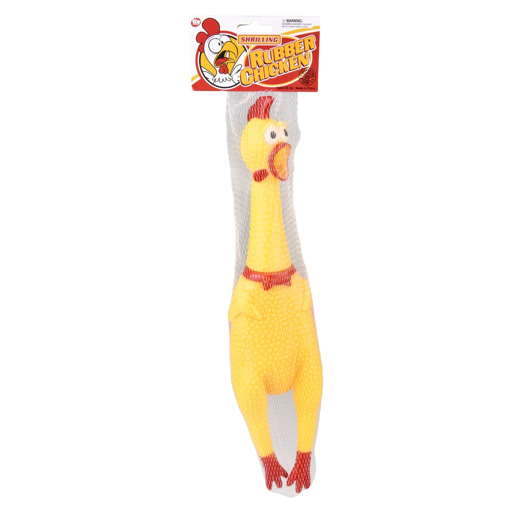 Screeching Chicken Squeeze Toy (1 DZ)