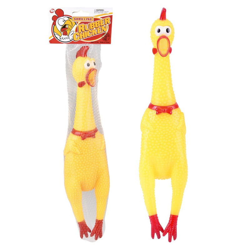 Screeching Chicken Squeeze Toy (1 DZ)
