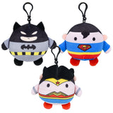 Justice League Backpack Clip Squishy Plush 3.5"