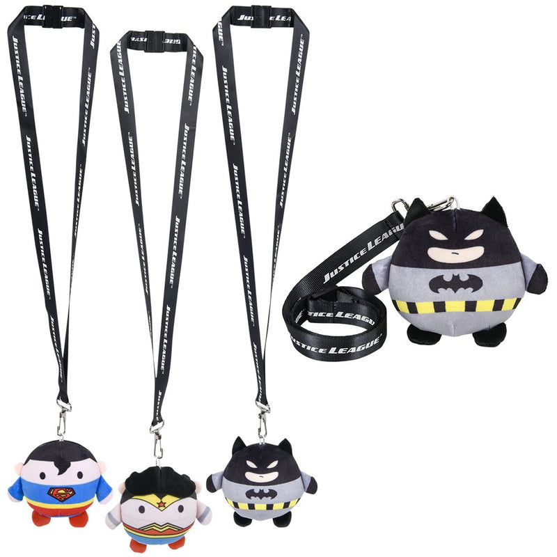 Justice League Squishy Lanyard Asst