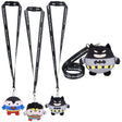 Justice League Squishy Lanyard Asst