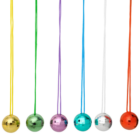 Disco Ball Necklace 1.5" (1 DZ)