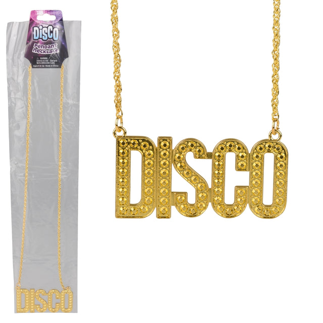 Disco Pendant Necklace (1 DZ)