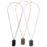 Stainless Steel Dog Tag Necklace (1 DZ)
