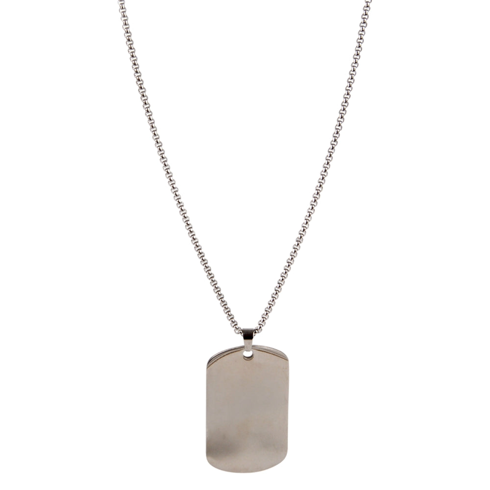 Stainless Steel Dog Tag Necklace (1 DZ)