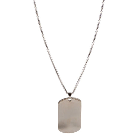 Stainless Steel Dog Tag Necklace (1 DZ)