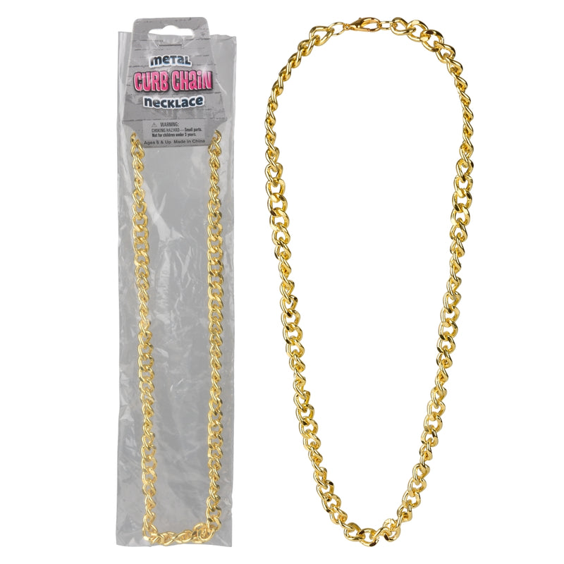 Metal Curb Chain Necklace (1 DZ)