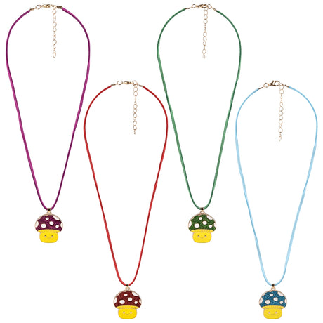 Mushroom Necklace 16" (12 Pc)