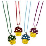 Mushroom Necklace 16" (12 Pc)
