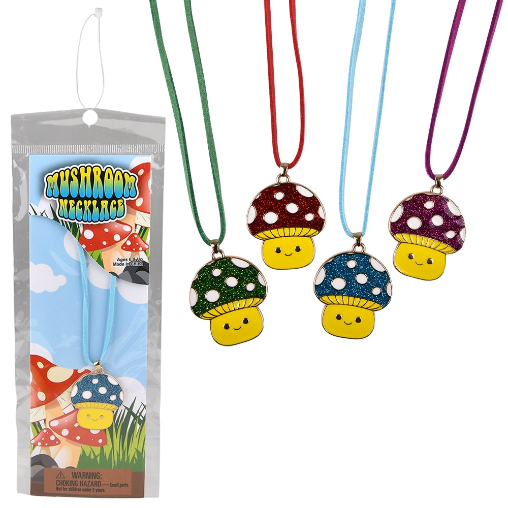 Mushroom Necklace 16" (12 Pc)