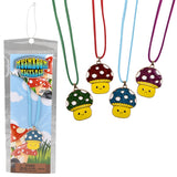 Mushroom Necklace 16" (12 Pc)