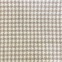 Jonah Houndstooth Linen Look Polyester Acrylic Wool Fabric - Beige, Gray, Black Houndstooth, 57" Width (1 Yard)