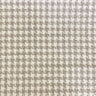 Jonah Houndstooth Linen Look Polyester Acrylic Wool Fabric - Beige, Gray, Black Houndstooth, 57" Width (1 Yard)