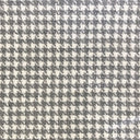Jonah Houndstooth Linen Look Polyester Acrylic Wool Fabric - Beige, Gray, Black Houndstooth, 57" Width (1 Yard)