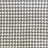 Jonah Houndstooth Linen Look Polyester Acrylic Wool Fabric - Beige, Gray, Black Houndstooth, 57" Width (1 Yard)