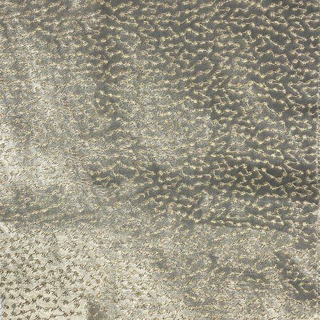 Jordana Embroidered Dotted Velvet Fabric - Ivory, Pewter, Ocean, Peacock, 55" Width (1 Yard)