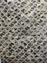 Joy Collection Polyester Printed Rug - Geometric Patch Work, Contemporary Earth Tones (5' X 7')