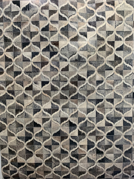 Joy Collection Polyester Printed Rug - Geometric Patch Work, Contemporary Earth Tones (5' X 7')