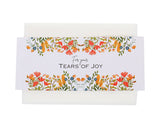 Tears of Joy Tissue Sleeves Wild Flowers Wedding Banderoles 50pcs