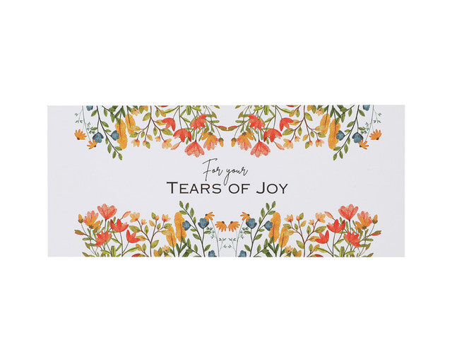 Tears of Joy Tissue Sleeves Wild Flowers Wedding Banderoles 50pcs