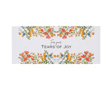 Tears of Joy Tissue Sleeves Wild Flowers Wedding Banderoles 50pcs