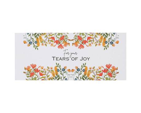 Tears of Joy Tissue Sleeves Wild Flowers Wedding Banderoles 50pcs
