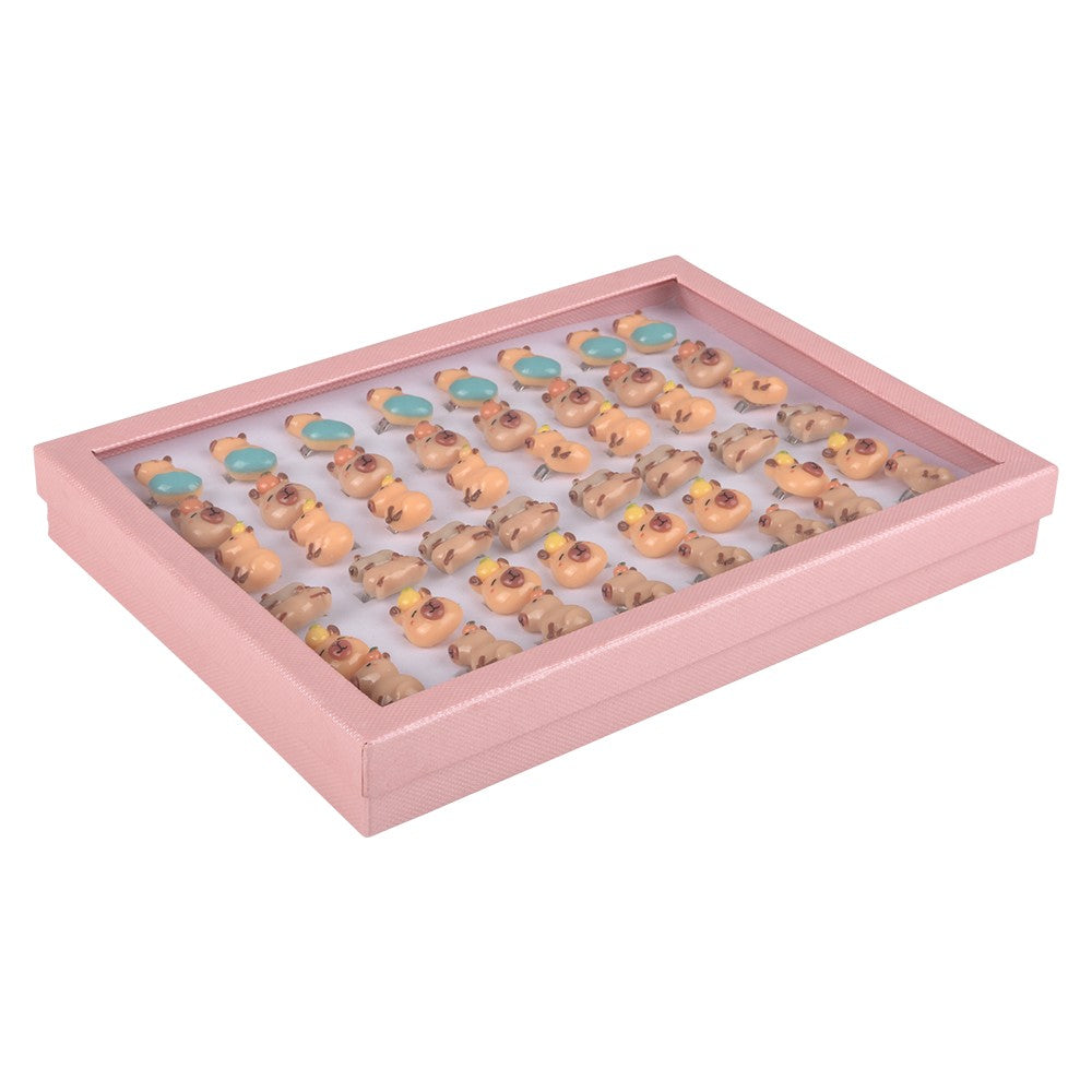 Capybara Plastic Rings 1"