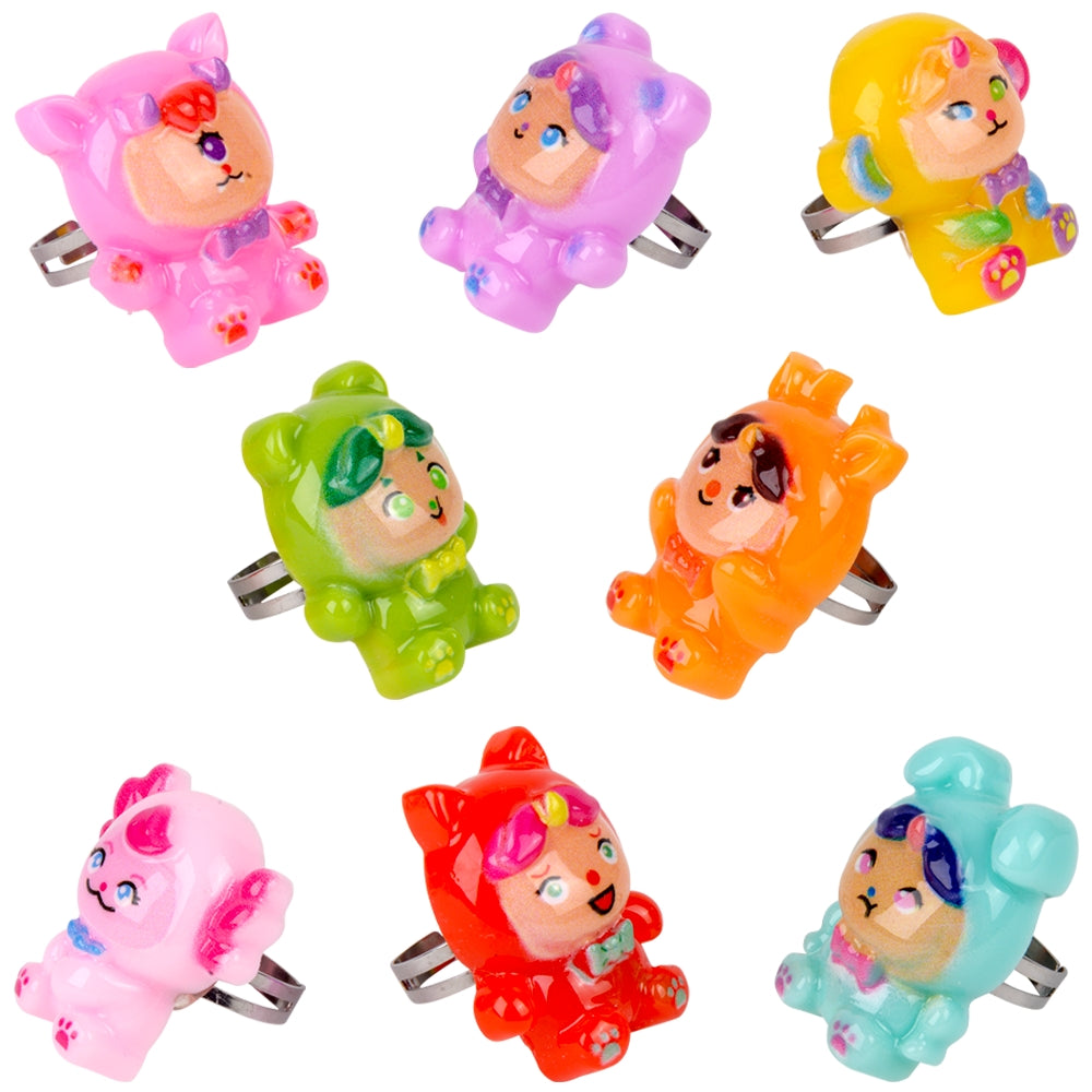 Doll Collection Plastic Rings