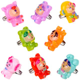 Doll Collection Plastic Rings