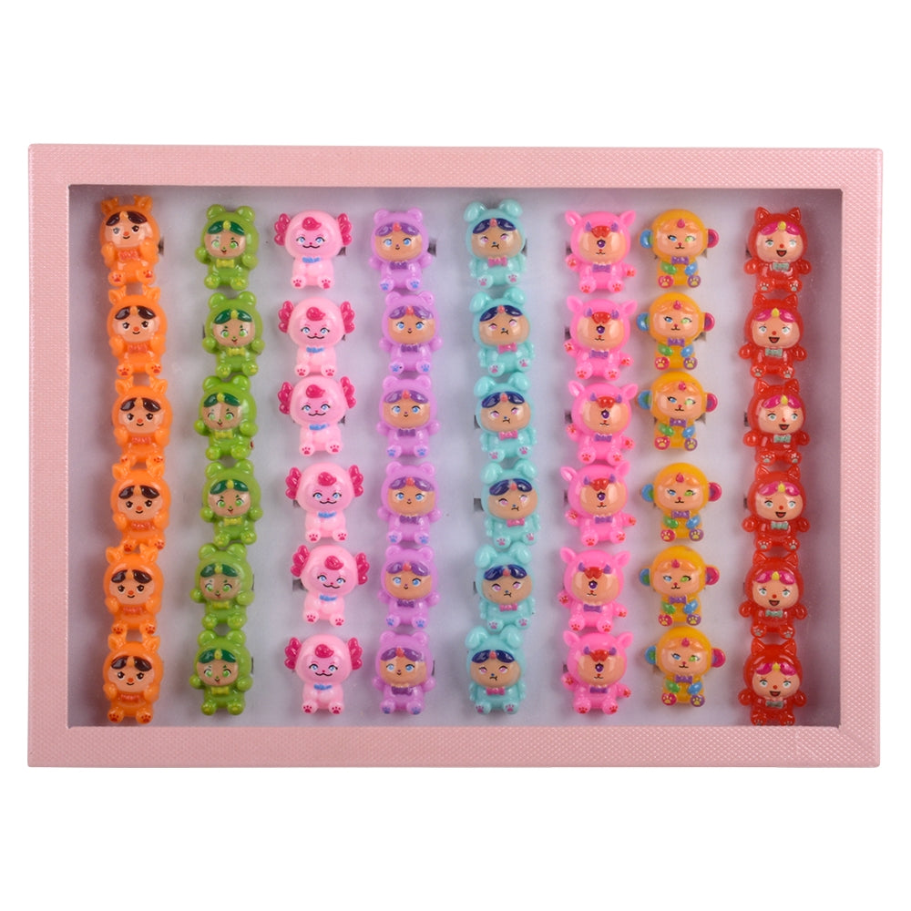 Doll Collection Plastic Rings