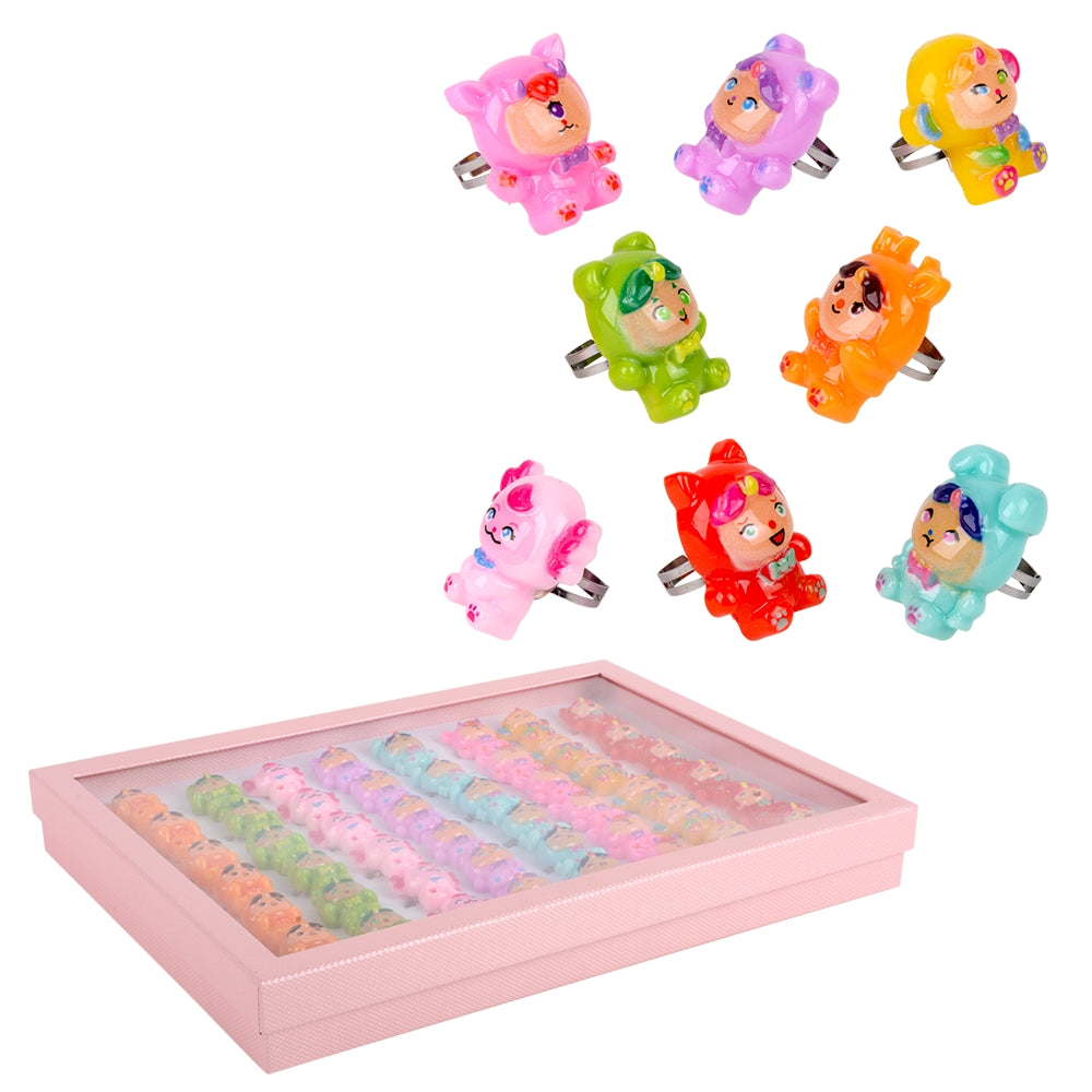 Doll Collection Plastic Rings