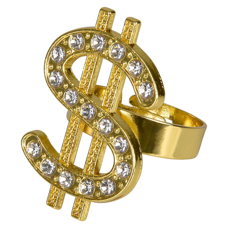 Dollar Sign Ring 1.25" (24 Pc Display)