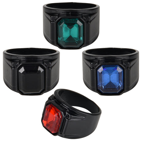 Metal Gemstone Rings (24 Pc Display)