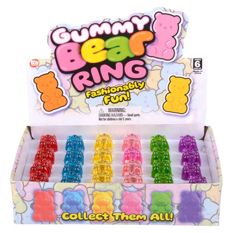 Yummy Bear Ring Display (24 PC)