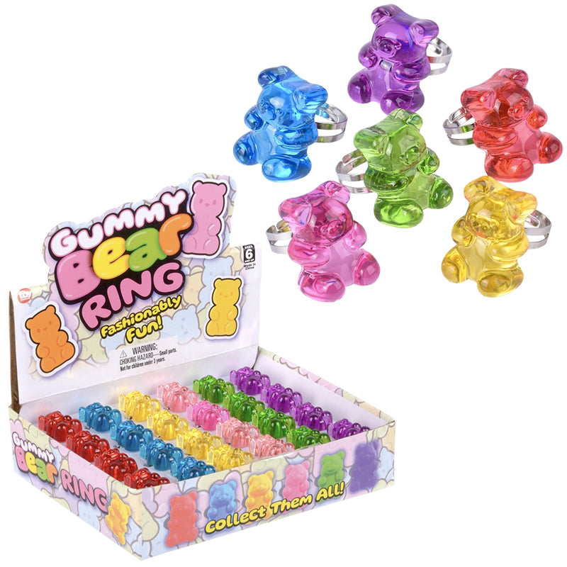 Yummy Bear Ring Display (24 PC)