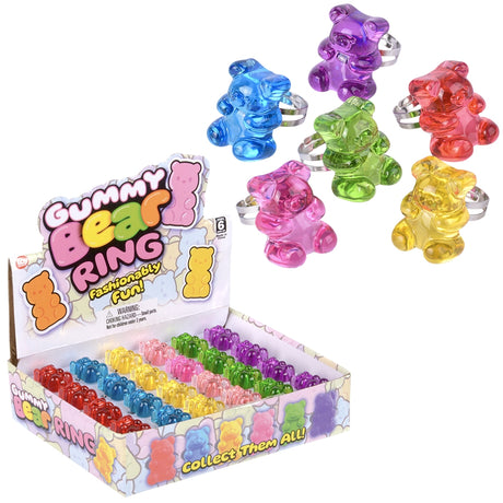 Yummy Bear Ring Display (24 PC)