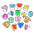 Plastic Jewel Rings 1" (144 Pc Poly Bag)