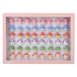 Mushroom Rings 1" Assorted Plastic Rings (48 Pc Box)
