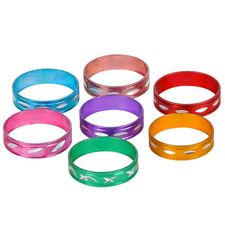 Laser Sparkle Ring .75" (144 Pc Poly Bag)