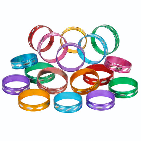 Laser Sparkle Ring .75" (144 Pc Poly Bag)