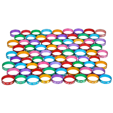 Laser Sparkle Ring .75" (144 Pc Poly Bag)