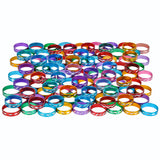 Laser Sparkle Ring .75" (144 Pc Poly Bag)