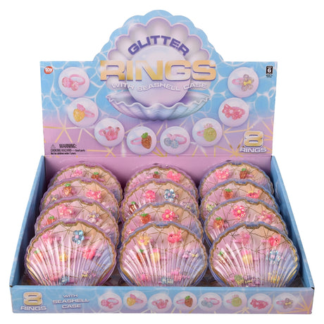 Sparkle Ring Shell Assortment (12 PC Display)