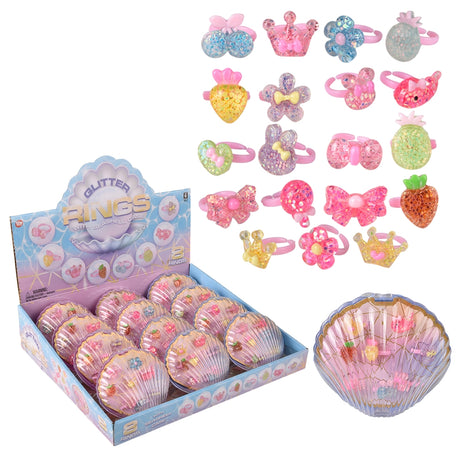 Sparkle Ring Shell Assortment (12 PC Display)